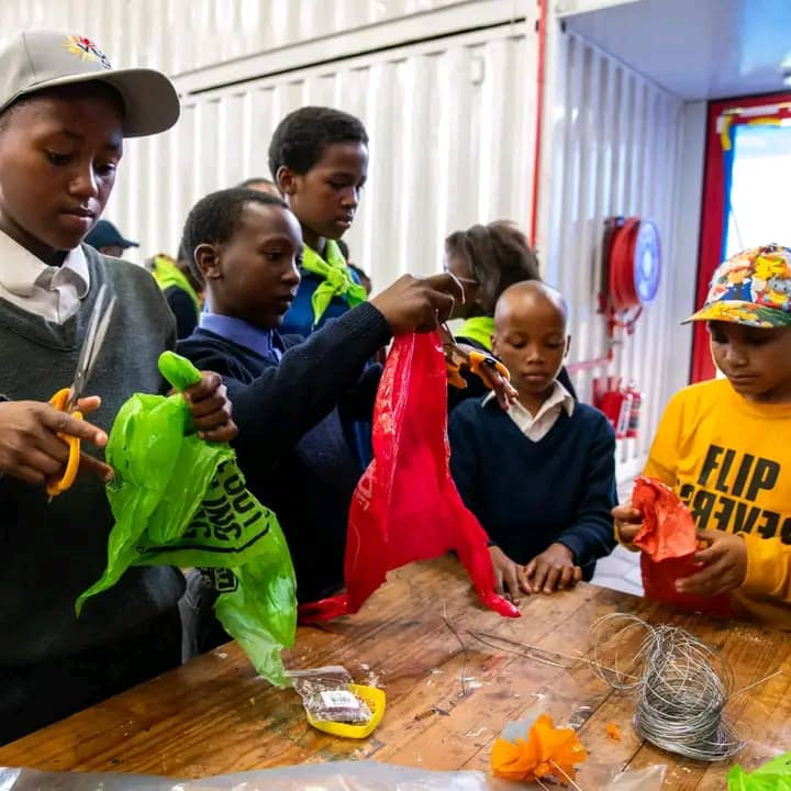 Children studying in class